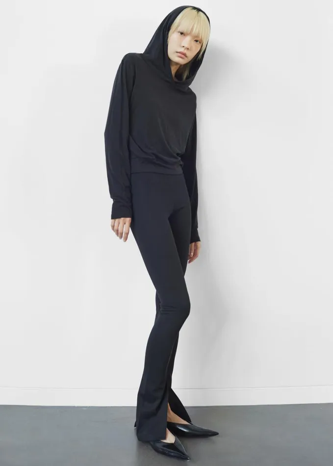 Clothing Women The Frankie Shop Nala Flared Leggings 8211 Black