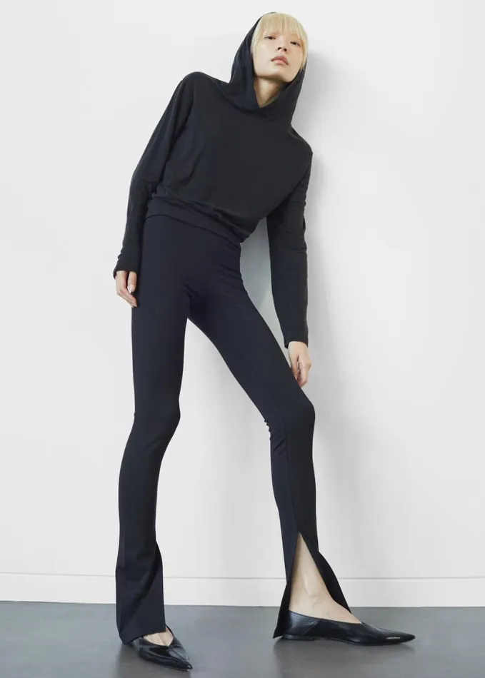 Clothing Women The Frankie Shop Nala Flared Leggings 8211 Black