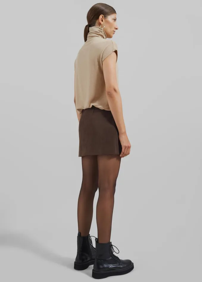 Clothing Women The Frankie Shop Nile Turtleneck Top 8211 Beige