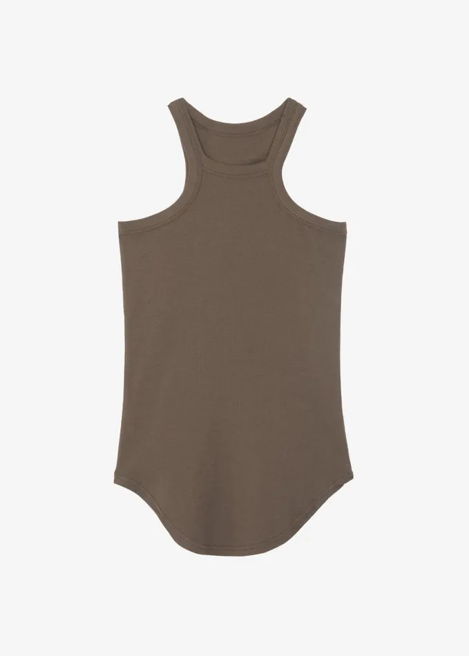 Clothing Women The Frankie Shop Omi Halter Tank Top 8211 Brown