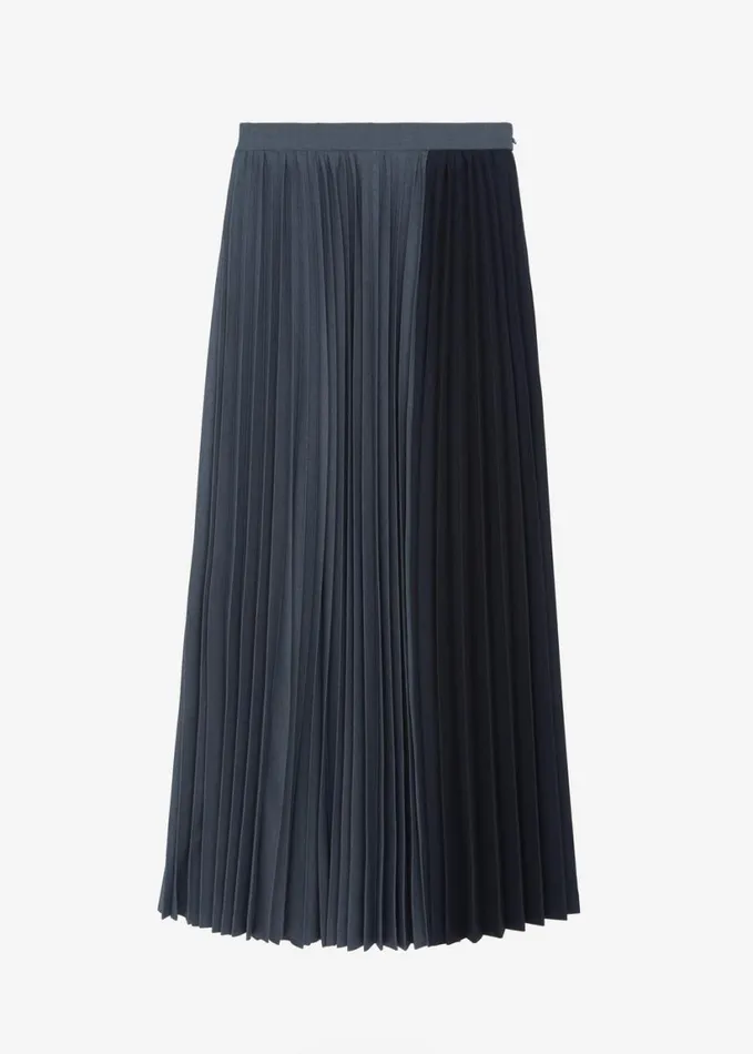 Clothing Women The Frankie Shop Orem Pleated Skirt 8211 Charcoal