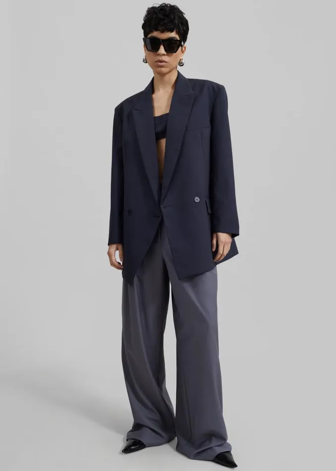 Clothing Women The Frankie Shop Ripley Pleated Trousers 8211 Grey