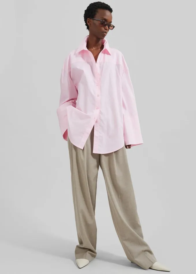 Clothing Women The Frankie Shop Rotate Oversized Shirt 8211 Fairy Tale