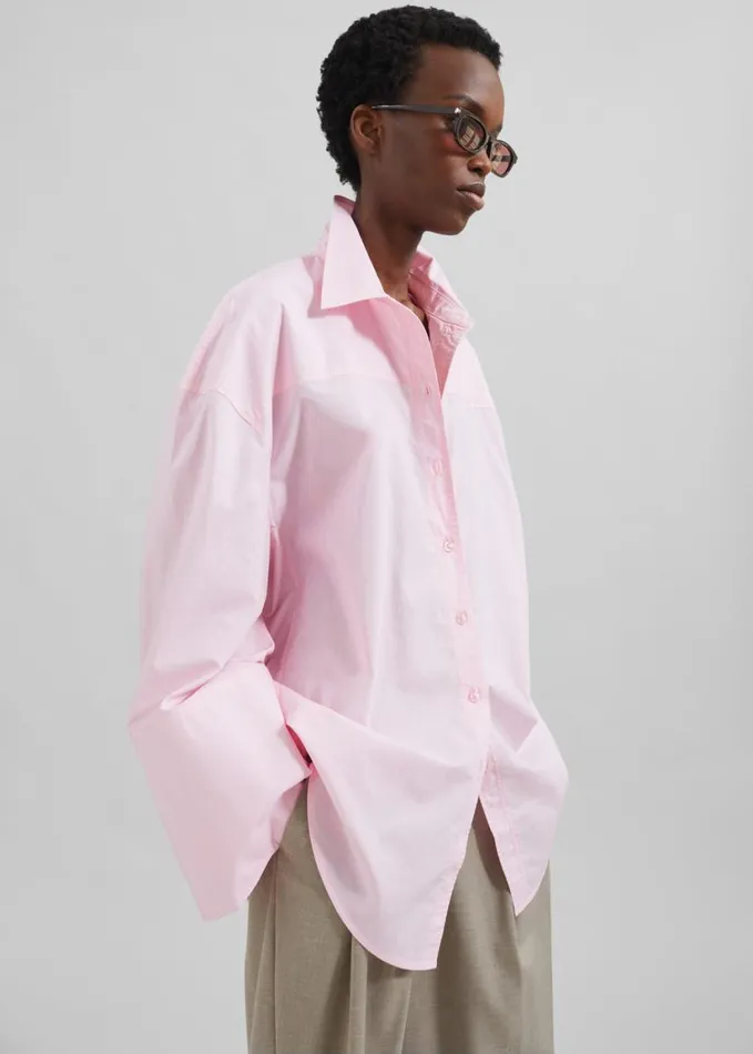 Clothing Women The Frankie Shop Rotate Oversized Shirt 8211 Fairy Tale