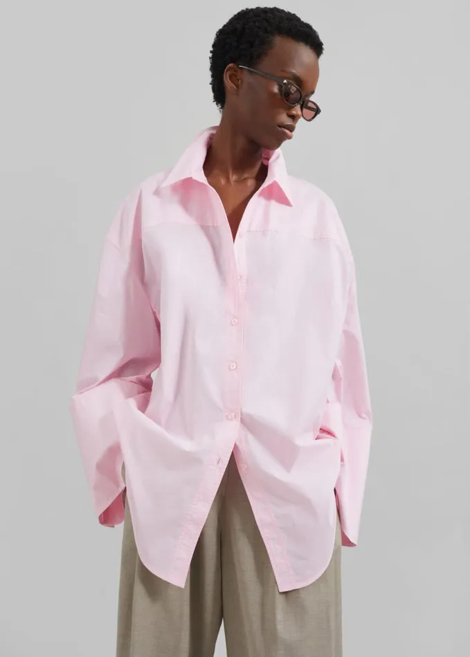 Clothing Women The Frankie Shop Rotate Oversized Shirt 8211 Fairy Tale