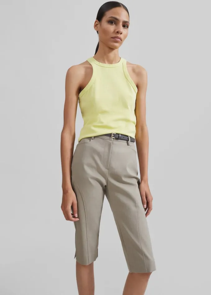 Clothing Women The Frankie Shop Samse Samse Helene Tank Top 8211 Mellow Green