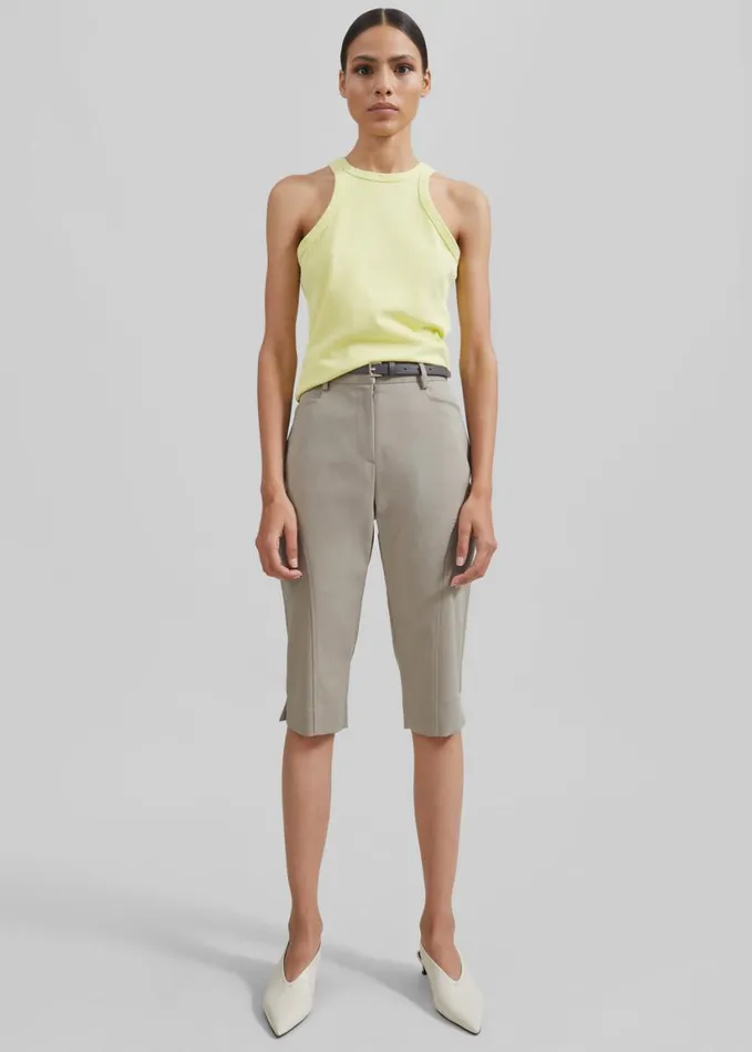 Clothing Women The Frankie Shop Samse Samse Helene Tank Top 8211 Mellow Green