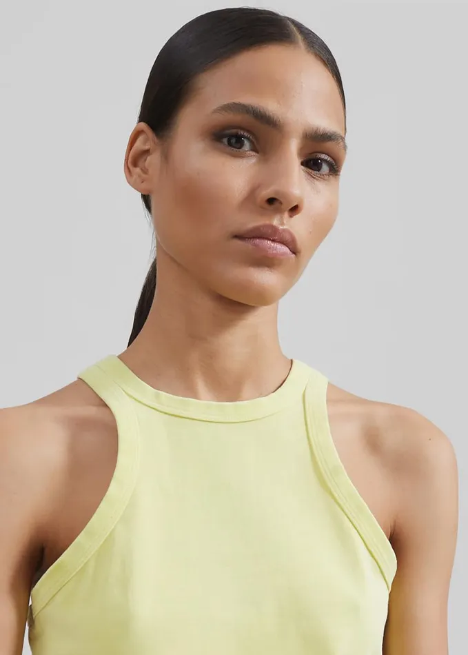 Clothing Women The Frankie Shop Samse Samse Helene Tank Top 8211 Mellow Green