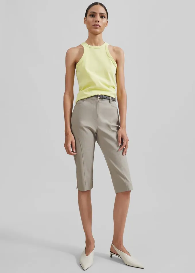Clothing Women The Frankie Shop Samse Samse Helene Tank Top 8211 Mellow Green