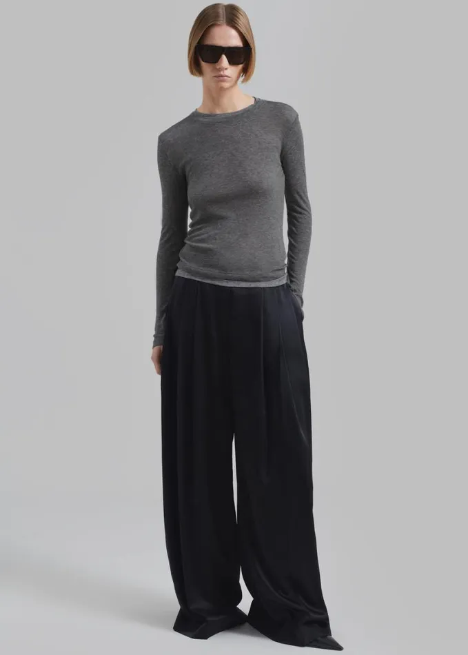 Clothing Women The Frankie Shop Scottie Layered Tee 8211 Grey