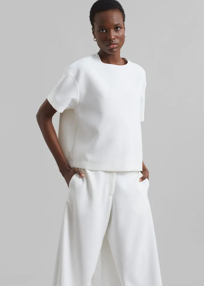 Clothing Women The Frankie Shop Sierra Tee 8211 White