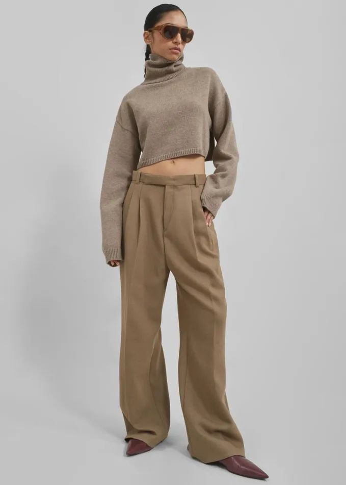 Clothing Women The Frankie Shop Skylar Trousers 8211 Beige