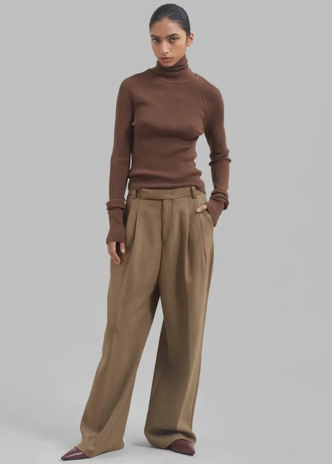 Clothing Women The Frankie Shop Skylar Trousers 8211 Beige