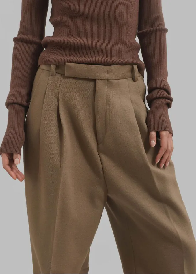 Clothing Women The Frankie Shop Skylar Trousers 8211 Beige