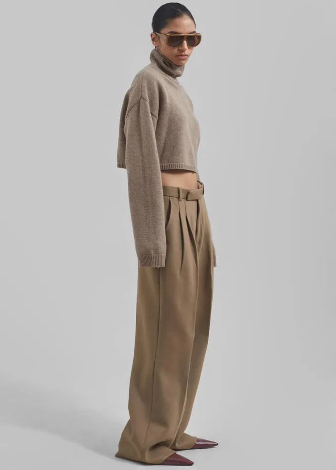 Clothing Women The Frankie Shop Skylar Trousers 8211 Beige