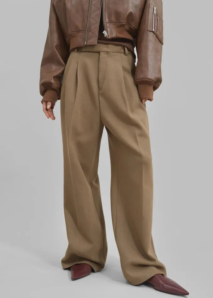 Clothing Women The Frankie Shop Skylar Trousers 8211 Beige
