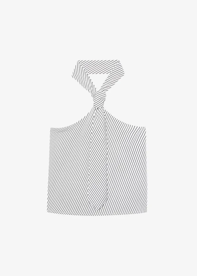 Clothing Women The Frankie Shop Sophie Tie Halter Top 8211 WhiteNavy Stripe
