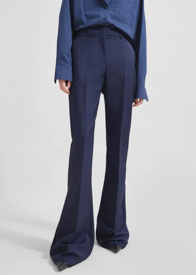 Clothing Women The Frankie Shop Sportmax Aeroso1234 Trousers 8211 Ultramarine