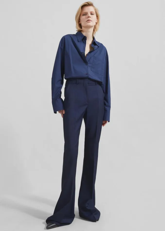 Clothing Women The Frankie Shop Sportmax Aeroso1234 Trousers 8211 Ultramarine
