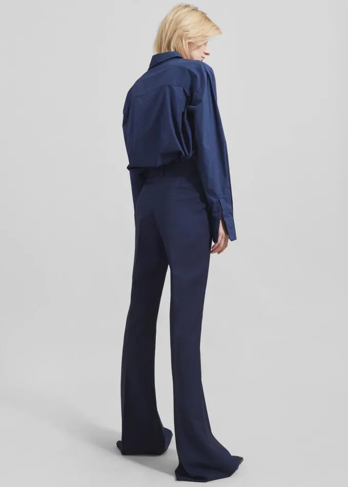 Clothing Women The Frankie Shop Sportmax Aeroso1234 Trousers 8211 Ultramarine