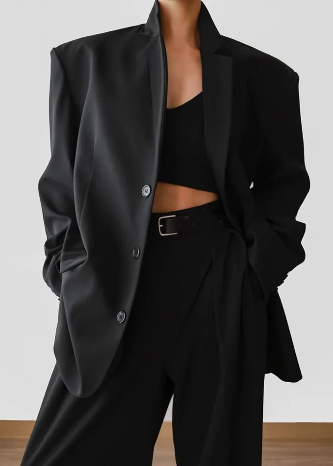 Clothing Women The Frankie Shop Tansy Pleated Trousers 8211 Black
