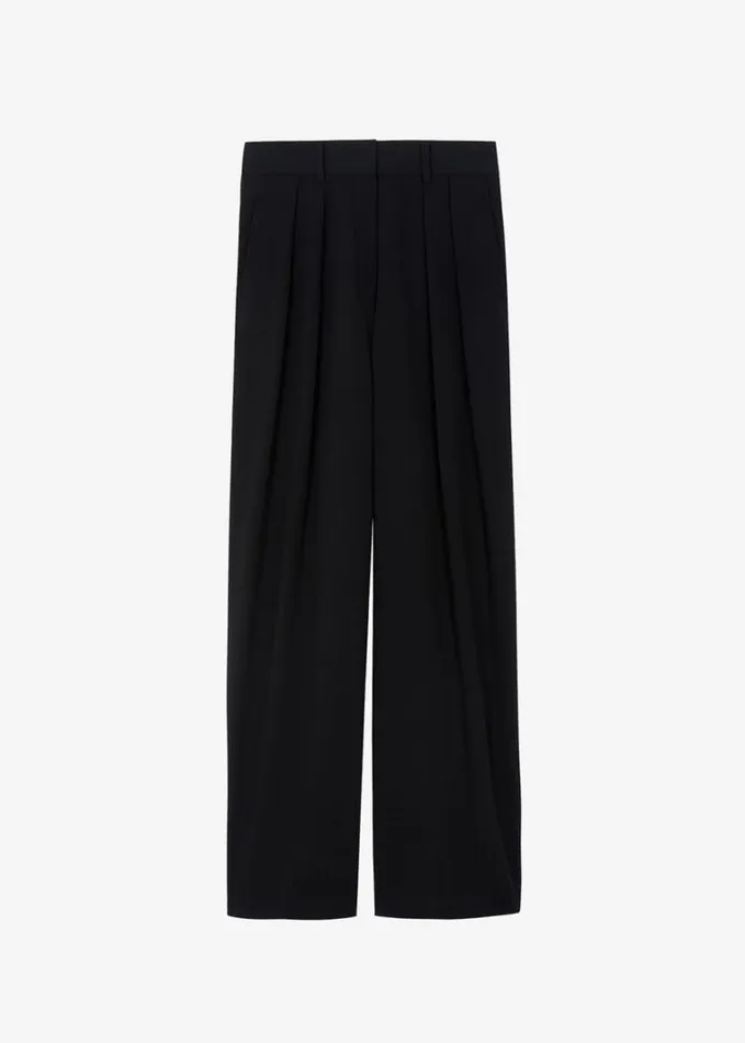Clothing Women The Frankie Shop Tansy Pleated Trousers 8211 Black