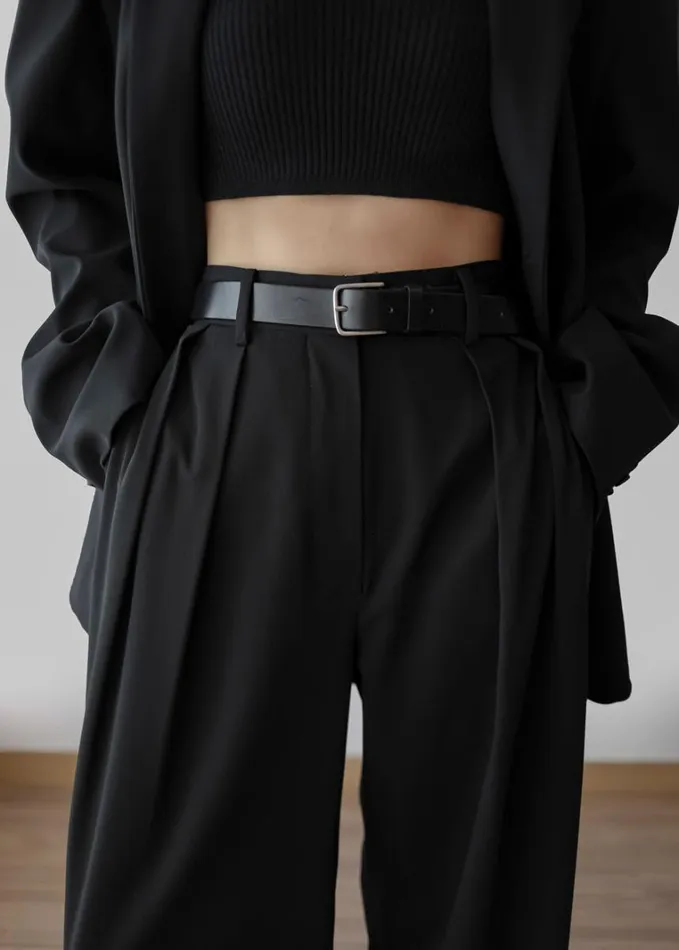Clothing Women The Frankie Shop Tansy Pleated Trousers 8211 Black