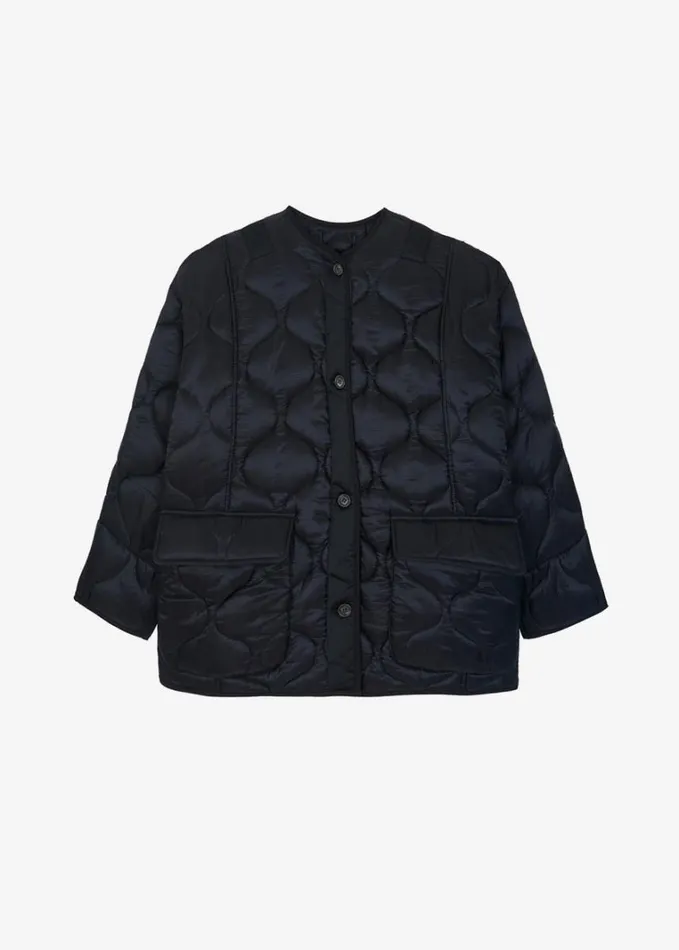 Clothing Women The Frankie Shop Teddy Quilted Jacket 8211 Black
