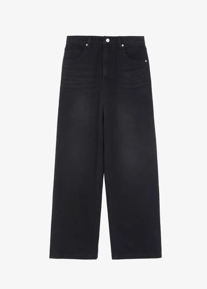 Clothing Women The Frankie Shop William Denim Pants 8211 Black Wash