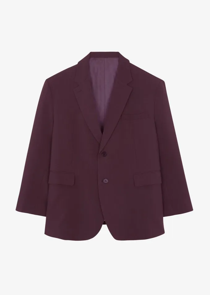 Clothing Women The Frankie Shop Wilma Blazer 8211 Burgundy