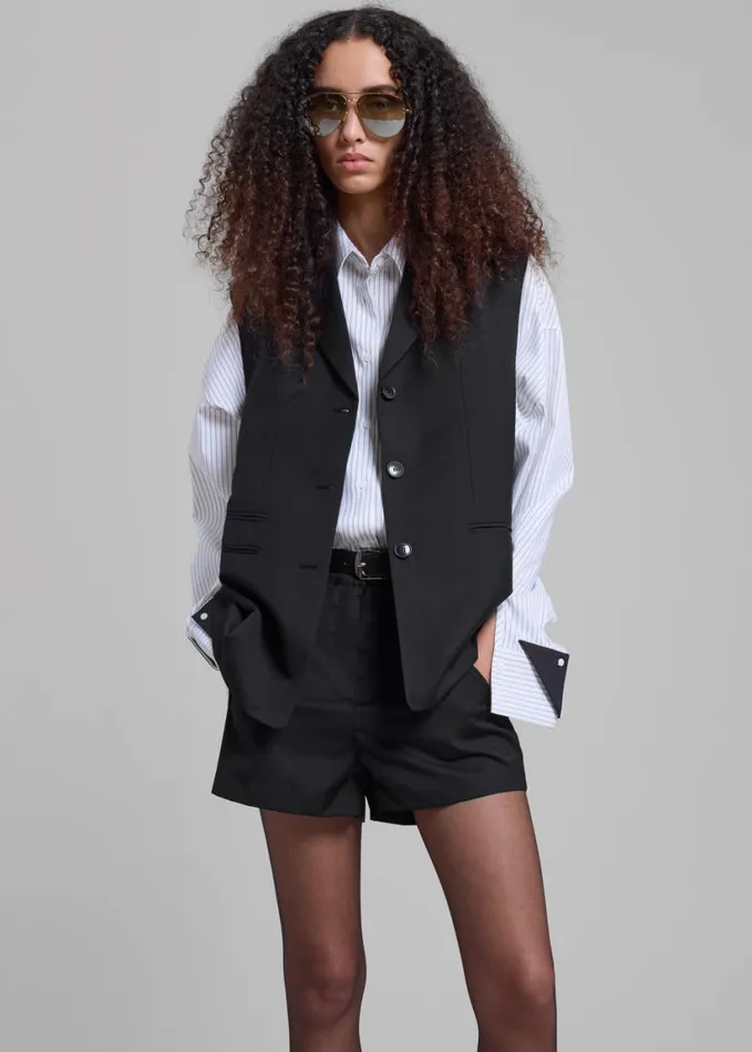 Clothing Women The Frankie Shop Xandra Vest 8211 Black