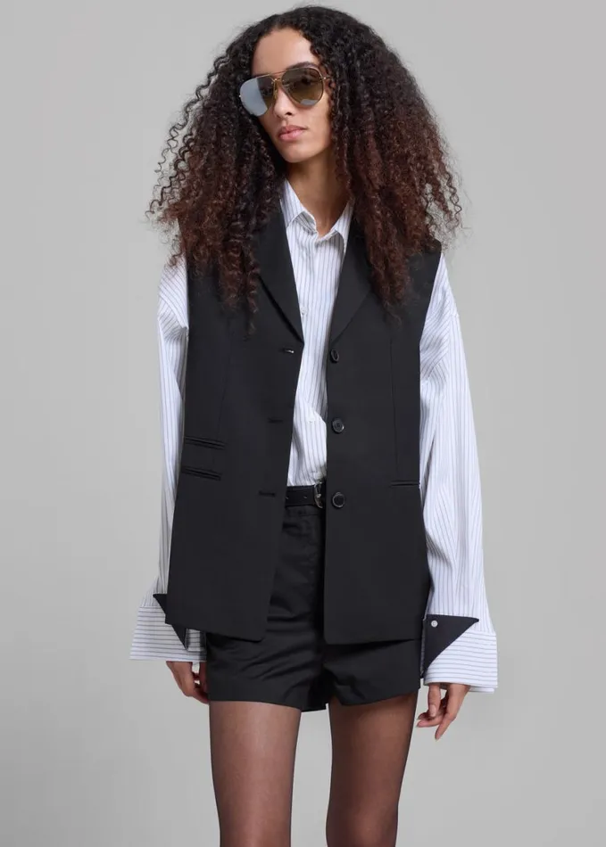Clothing Women The Frankie Shop Xandra Vest 8211 Black
