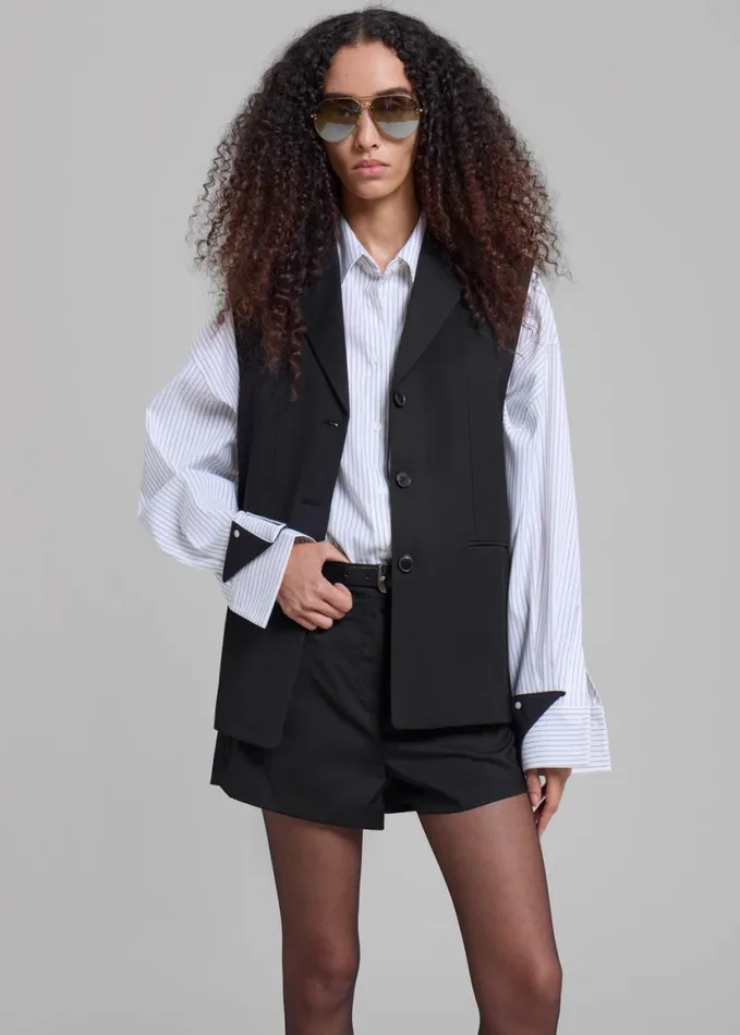 Clothing Women The Frankie Shop Xandra Vest 8211 Black