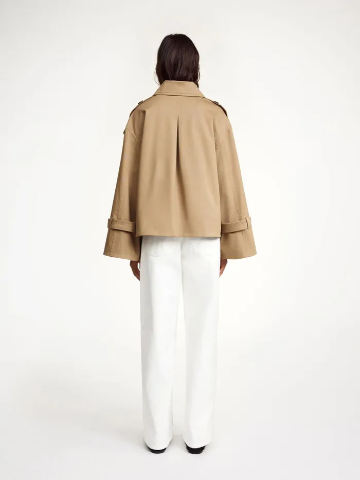 Coats and Jackets Women By Malene Birger Alisandra Trench Jacket Fosil