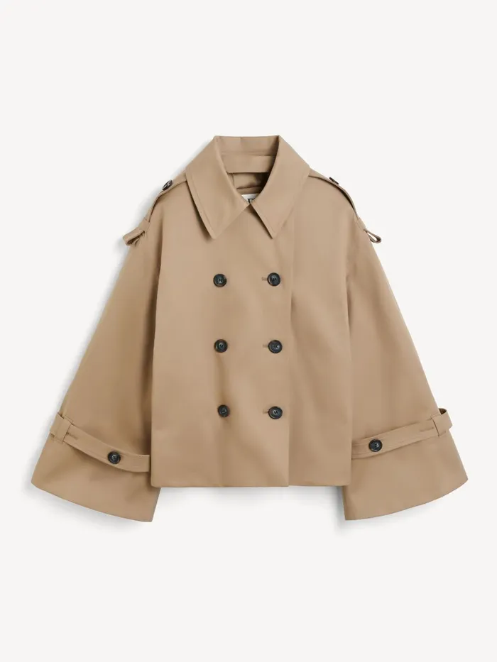 Coats and Jackets Women By Malene Birger Alisandra Trench Jacket Fosil