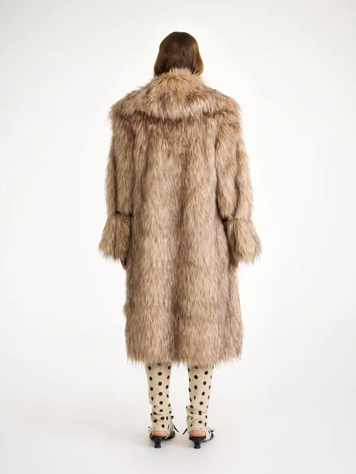 Coats and Jackets Women By Malene Birger Graca Faux Fur Coat Nomad