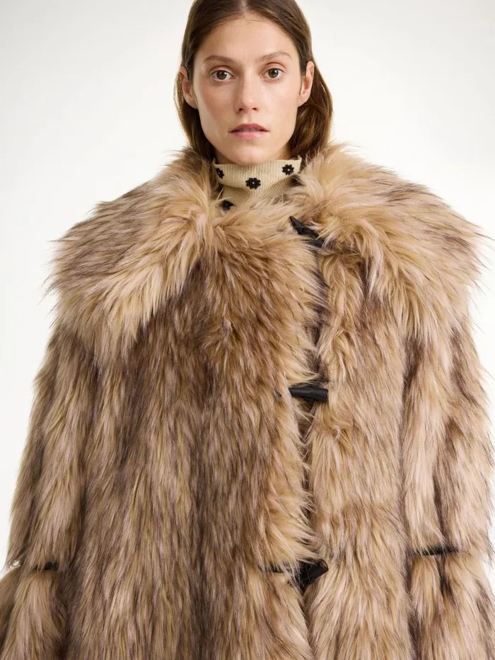 Coats and Jackets Women By Malene Birger Graca Faux Fur Coat Nomad
