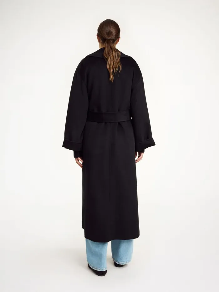 Coats and Jackets Women By Malene Birger Trullem Wool Coat Black