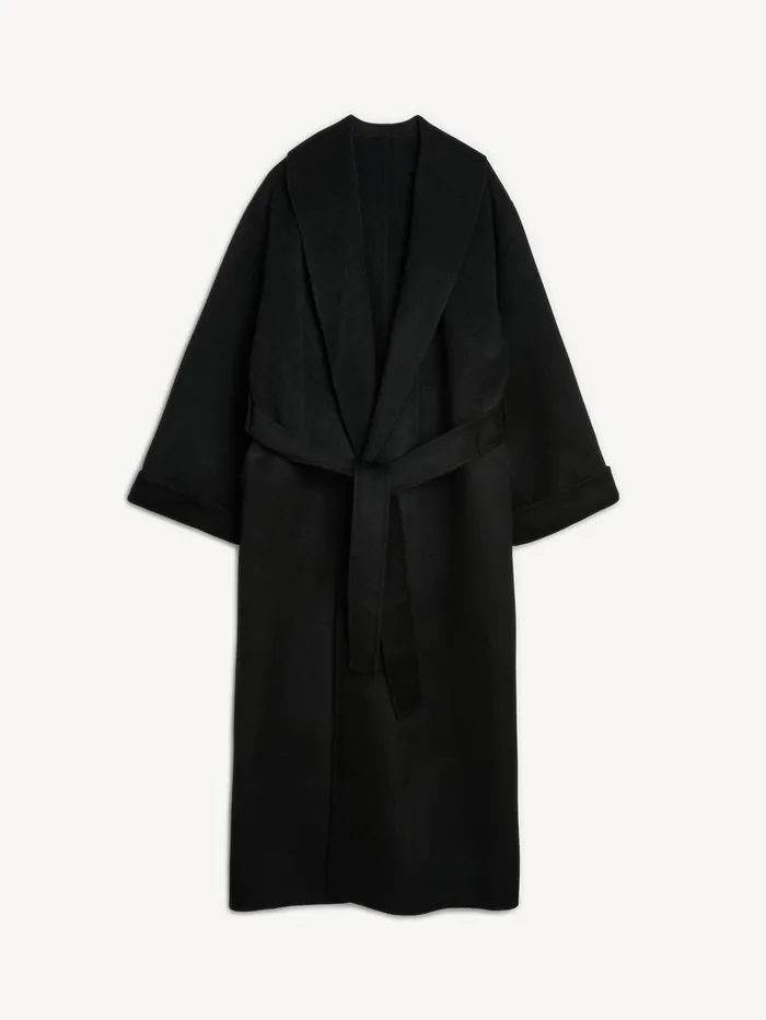 Coats and Jackets Women By Malene Birger Trullem Wool Coat Black