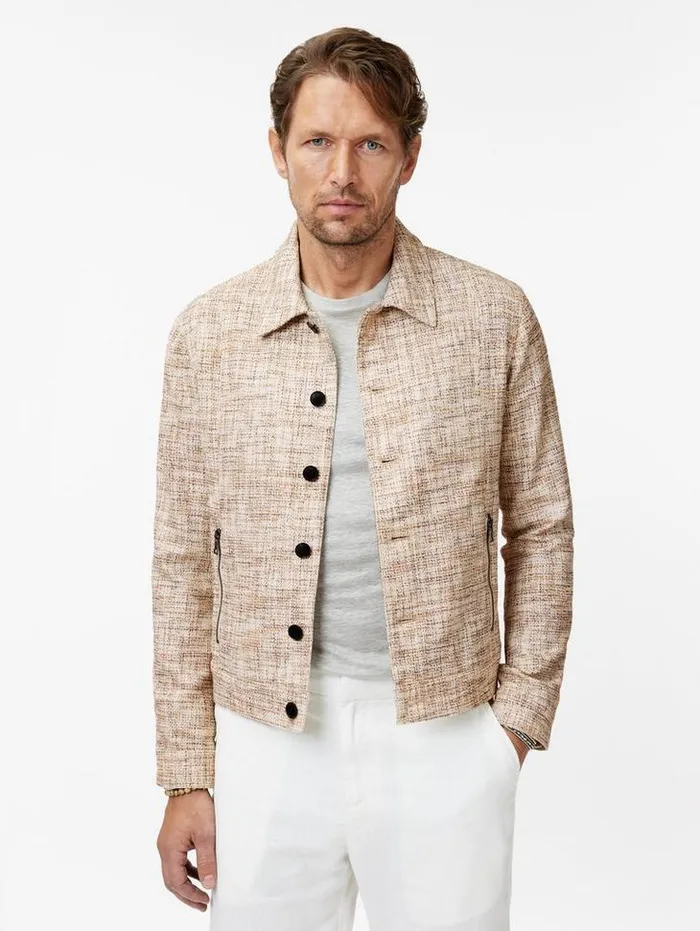Coats And Jackets Men John Varvatos LUPIN TRUCKER Natural
