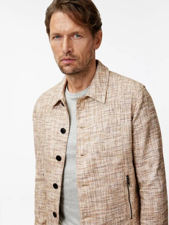 Coats And Jackets Men John Varvatos LUPIN TRUCKER Natural