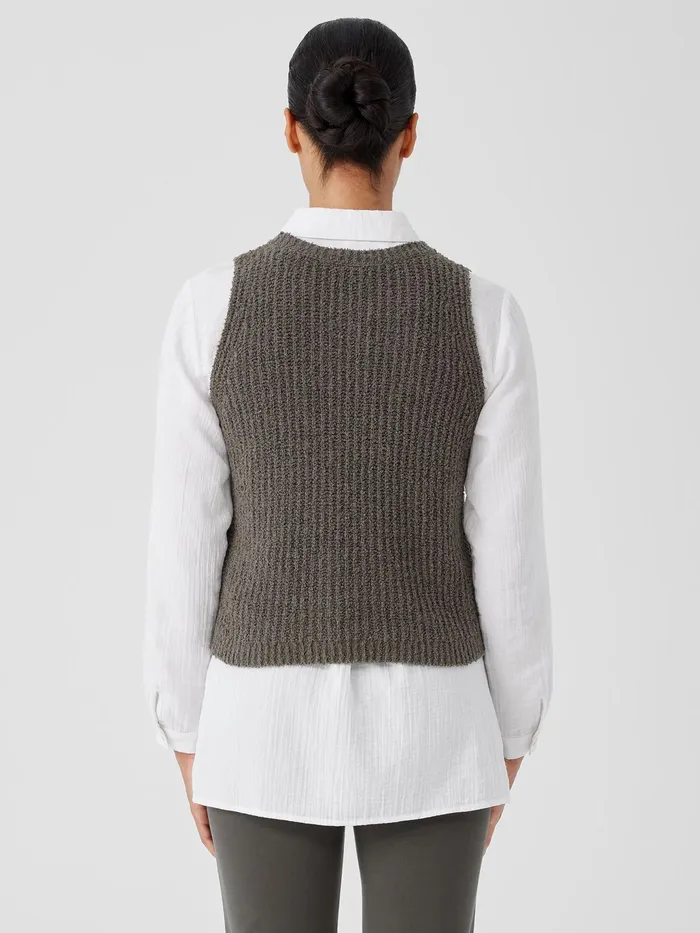 Cotton Fluff Crew Neck Top Grove Women Eileen Fisher Sweaters and Cardigans