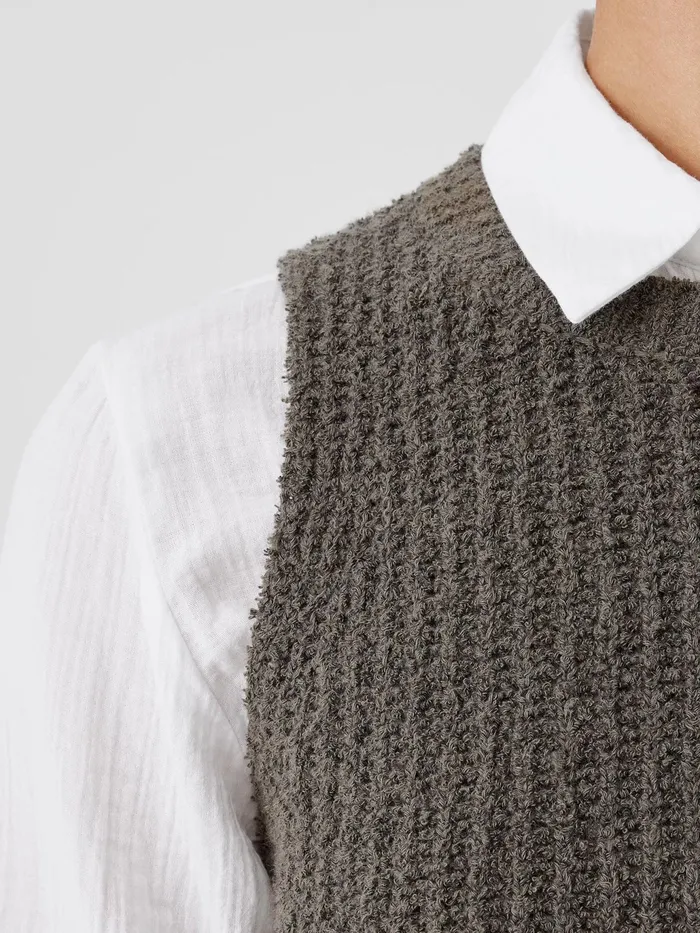 Cotton Fluff Crew Neck Top Grove Women Eileen Fisher Sweaters and Cardigans