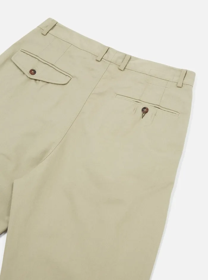 Cotton Twill Men Universal Works Universal Works Double Pleat Pant In Stone Twill