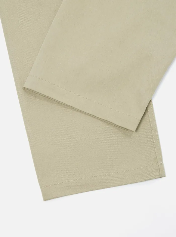 Cotton Twill Men Universal Works Universal Works Double Pleat Pant In Stone Twill