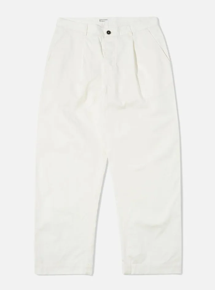 Cotton Twill Men Universal Works Universal Works Duke Pant In Ecru Twill