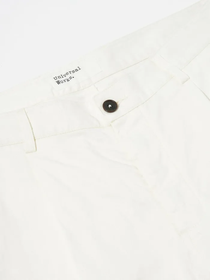 Cotton Twill Men Universal Works Universal Works Duke Pant In Ecru Twill