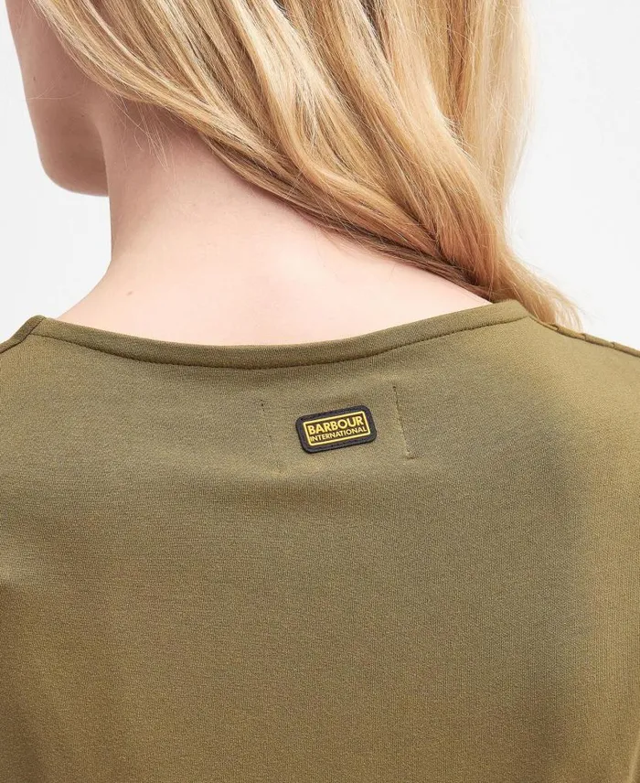 Courtney Midi Dress Golden Khaki Women Barbour Dresses and Skirts