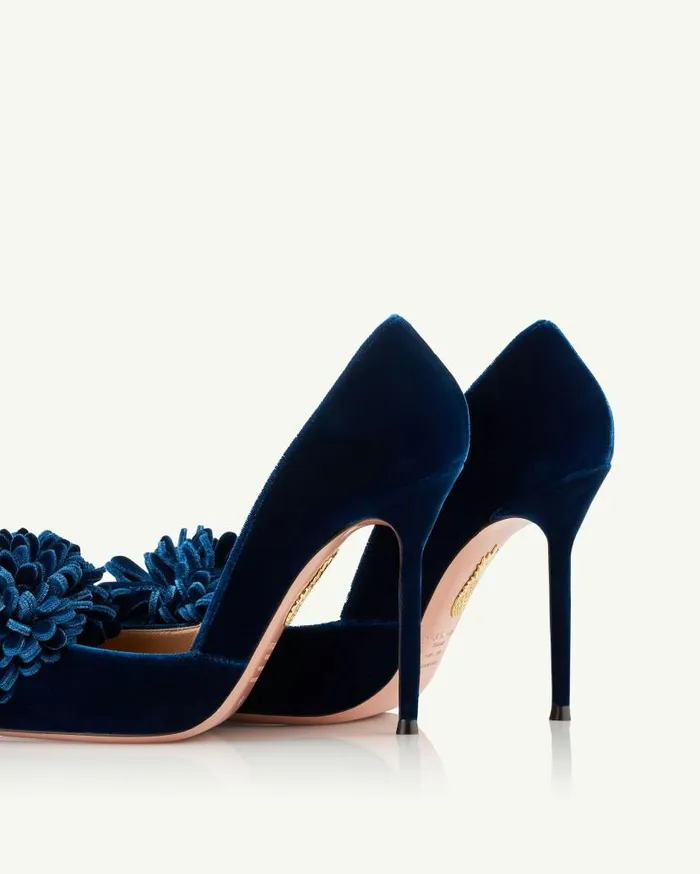 Couturier Pump 105 Blue Women Aquazzura Pumps Couturier Pump 105 Blue Women Aquazzura Pumps