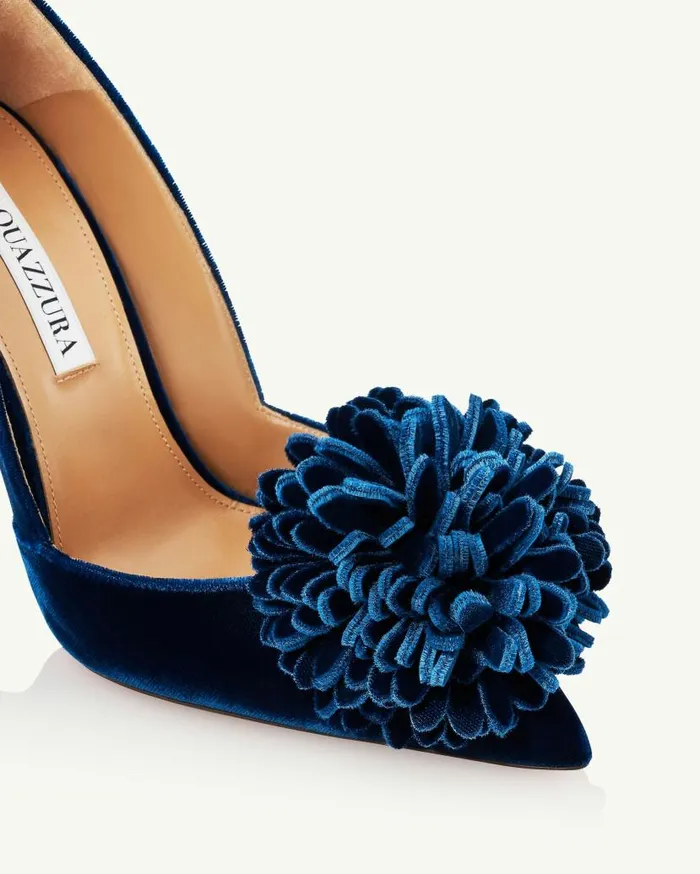 Couturier Pump 105 Blue Women Aquazzura Pumps Couturier Pump 105 Blue Women Aquazzura Pumps